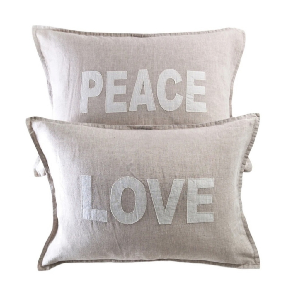 Pom Pom at Home Peace and Love Pillow Sham Set Jilly Box Jillian Harris